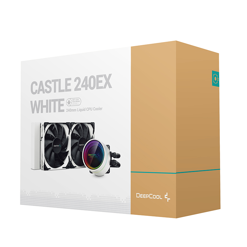 DEEPCOOL Castle 240EX Addressable RGB AIO CPU Liquid Cooler-WHITE -  DP-GS-H12W-CSL240EXWH