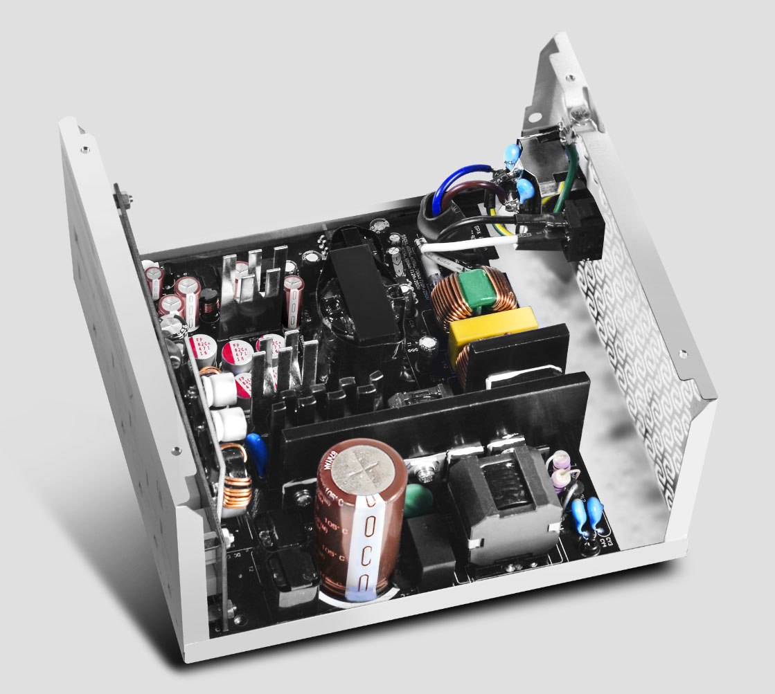 DQ750-M-V2L WH 750W, alimentation PC blanc, 4x PCIe, gestion des câbles,  750 watts